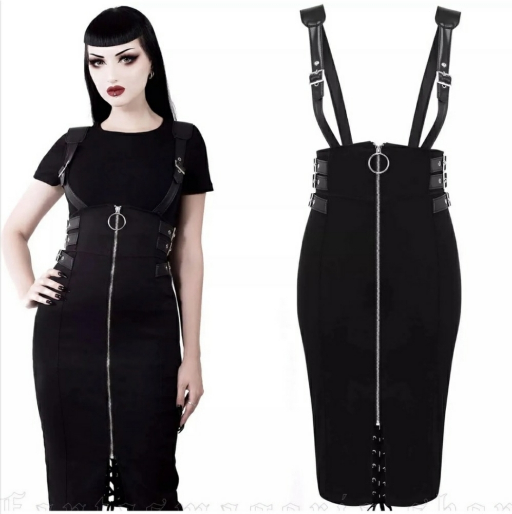 Killstar tempest pencil skirt